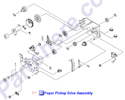 HP parts picture diagram for RM1-2198-000CN